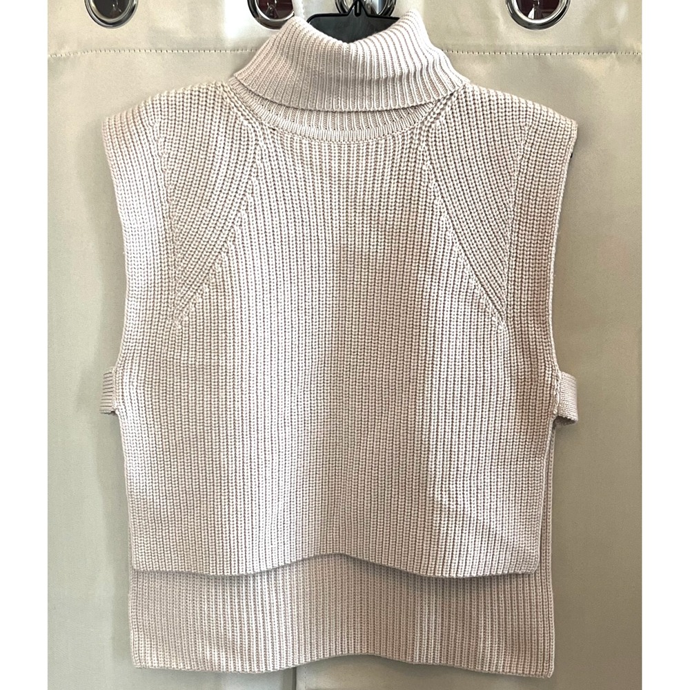 Marant Etoile Megan Sweater Vest Sz 36 US 6 Ecru Merino Wool Quiet Luxury 16843x